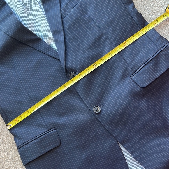 Tommy Hilfiger Navy Striped Suit Set Jacket and pants - Picture 9 of 16